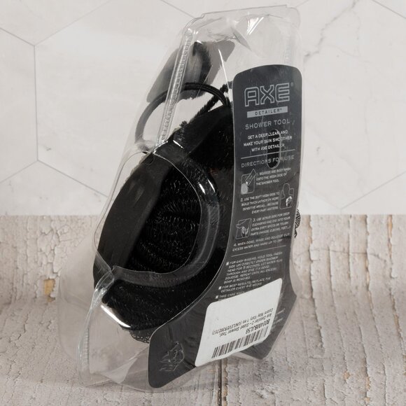 AXE Mens Shower Scrubber Tool, 2-Sided Detailer, Gray Color Exfoliator - Picture 4 of 6